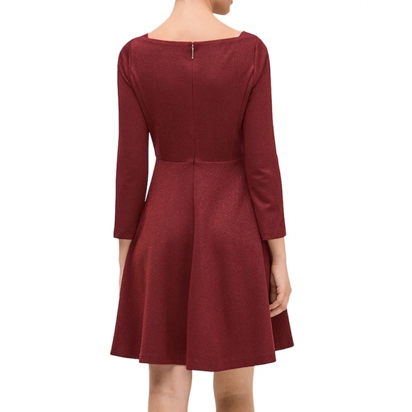 ♠︎ Kate Spade Sparkle Ponte Fit-and-flare Dress - Picture 2 of 3